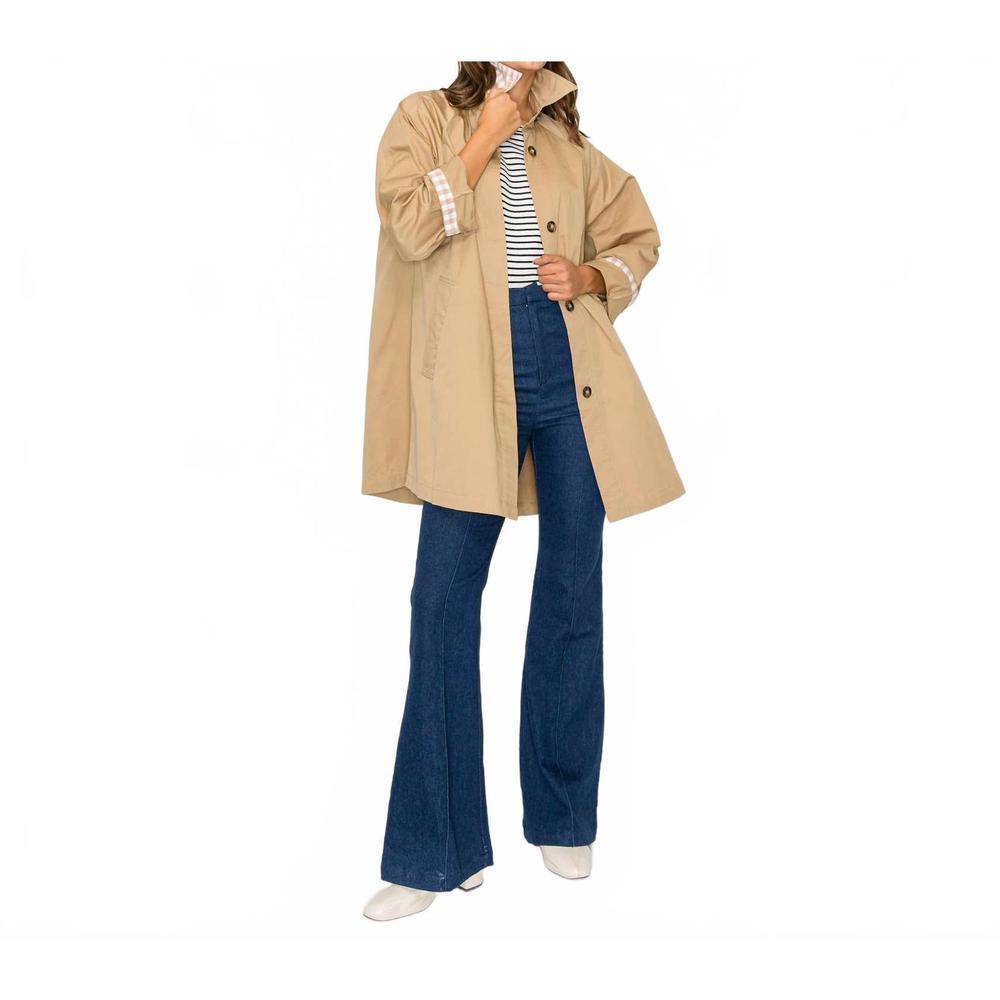 NEW LOVE WEDNESDAY camille french trench coat in camel